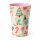 Trinkbecher Melamin 400ml Bunt Creme Rosa Weihnachtsdesign Becher