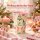 Trinkbecher Melamin 400ml Bunt Creme Rosa Weihnachtsdesign Becher