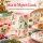 Trinkbecher Melamin 400ml Bunt Creme Rosa Weihnachtsdesign Becher