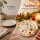 Melamin Teller Weihnachten 16cm Bunt Beige - Kuchenteller klein rund