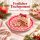 Melamin Dessertteller 16cm Rosa Candy Cane - Kuchenteller Weihnachten