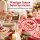 Melamin Dessertteller 16cm Rosa Candy Cane - Kuchenteller Weihnachten