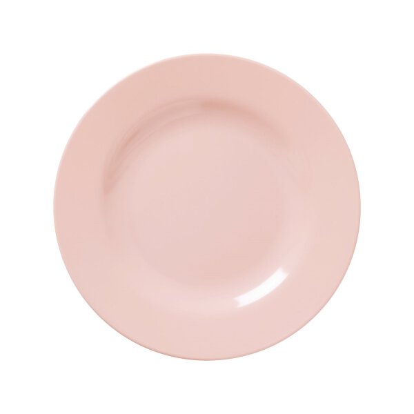 Rice Melamine Dessert Plate - Soft Pink 20 cm