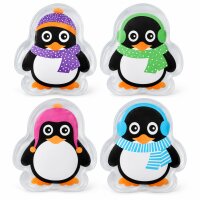 Taschenwärmer Pinguin 1,5x8,5 cm Schwarz Bunt Wärmespender unterwegs