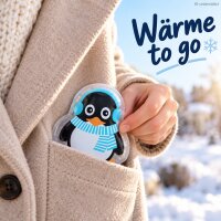 Taschenwärmer Pinguin 1,5x8,5 cm Schwarz Bunt Wärmespender unterwegs