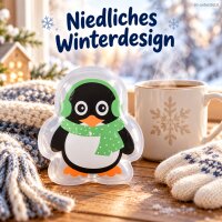Taschenwärmer Pinguin 1,5x8,5 cm Schwarz Bunt Wärmespender unterwegs