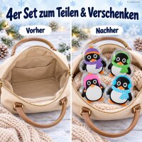 Taschenwärmer Pinguin 1,5x8,5 cm Schwarz Bunt Wärmespender unterwegs