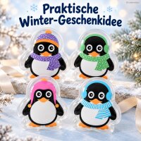 Taschenwärmer Pinguin 1,5x8,5 cm Schwarz Bunt Wärmespender unterwegs