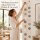 Hängedeko Muscheln 180cm Bunt Beige Dunkelgrau Weiß Capiz Girlande