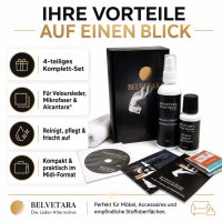 Uniters Belvetara Reinigungskit Set 4-teilig - Black midi Kit