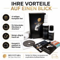 Uniters Belvetara Reinigungskit Set 4-teilig - Black midi Kit
