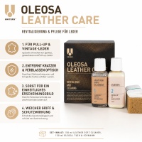 Oleosa Leather Care Reinigungs- und Schutzcreme für Saddle-Leder