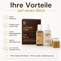 Midi Leather Care Reinigungs- und Schutzcreme für Ledermöbel