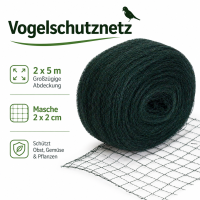 Vogelschutznetz Schwarz 2 x 5 m