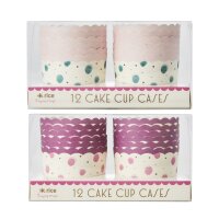 2 er Set Rice Cake Cup Förmchen ( rosa und lila )
