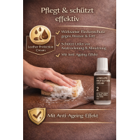 Longlife Lederpflege SET Reinigungs- und Schutzcreme für Ledermöbel