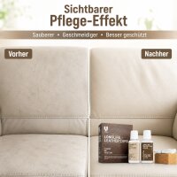 Longlife Lederpflege SET Reinigungs- und Schutzcreme für Ledermöbel