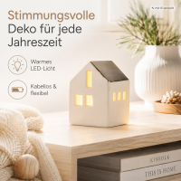 Mini LED Lichthaus - 4,5 x 4,5 x 5 cm