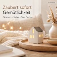 Mini LED Lichthaus - 4,5 x 4,5 x 5 cm
