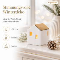 Mini LED Lichthaus - 4,5 x 4,5 x 5,5 cm