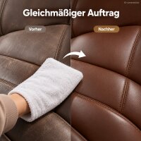 Waschhandschuh 19x12cm Weiß - Baumwolle Applikator für Lederpflege