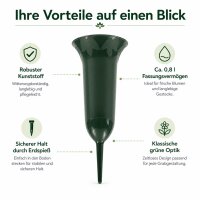 Grabvase Grün - 31 cm