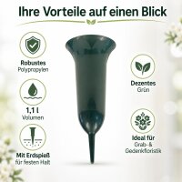 Grabvase Grün - 37 cm