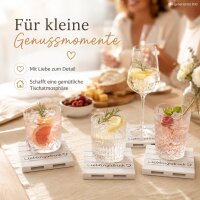 Glasuntersetzer "Lieblingsdrink" 4er-SET im Palettenstyle 10 x 10 cm