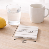 Glasuntersetzer "Lieblingsdrink" 4er-SET im Palettenstyle 10 x 10 cm
