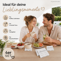 Glasuntersetzer "Lieblingsdrink" 4er-SET im Palettenstyle 10 x 10 cm