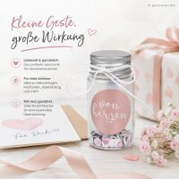 Giving Geschenkglas Von Herzen 3,5 x 6,5 cm