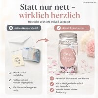 Giving Geschenkglas Von Herzen 3,5 x 6,5 cm