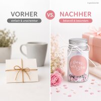 Giving Geschenkglas Von Herzen 3,5 x 6,5 cm