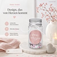 Giving Geschenkglas Von Herzen 3,5 x 6,5 cm
