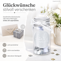 Giving Geschenkglas Glückwunsch 3,5 x 6,5 cm