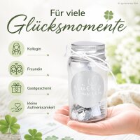 Giving Geschenkglas Glückwunsch 3,5 x 6,5 cm