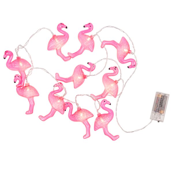 LED Lichterkette Flamingo