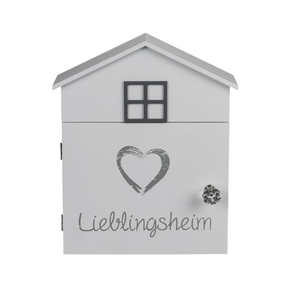 Schlüsselkasten Lieblingsheim Weiß