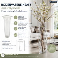 Bodenvaseneinsatz Kunststoff - 32 cm