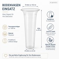 Bodenvaseneinsatz Kunststoff - 32 cm