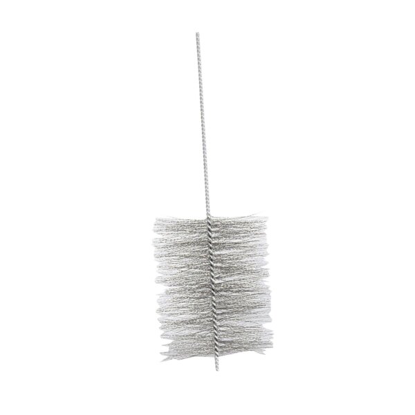 Ofenrohr Reinigungsbürste 160mm 150cm Grau - flexibel aus Stahldraht