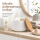 BONJA Aufbewahrungsdose Wellness Weiß mit Bambusdeckel – Dolomit, Ø 12 cm