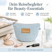 FERNWEH Kosmetiktasche Ready for Takeoff 18 x 12 cm – hellblau