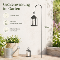 Boltze Gartenstab , H 85 cm, Eisen, Braun