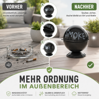 Sturmaschenbecher Smoke Rund