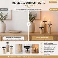 Kerzenhalter Tempe im 3er-SET