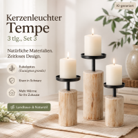 Kerzenhalter Tempe im 3er-SET