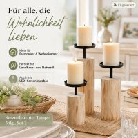 Kerzenhalter Tempe im 3er-SET