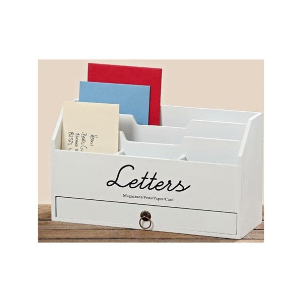 Boltze Briefständer Lemgo, B 11 cm, H18 cm, MDF, Farbmix