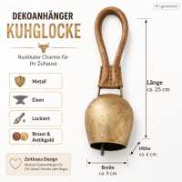 Dekoanhänger Kuhglocke Klein
